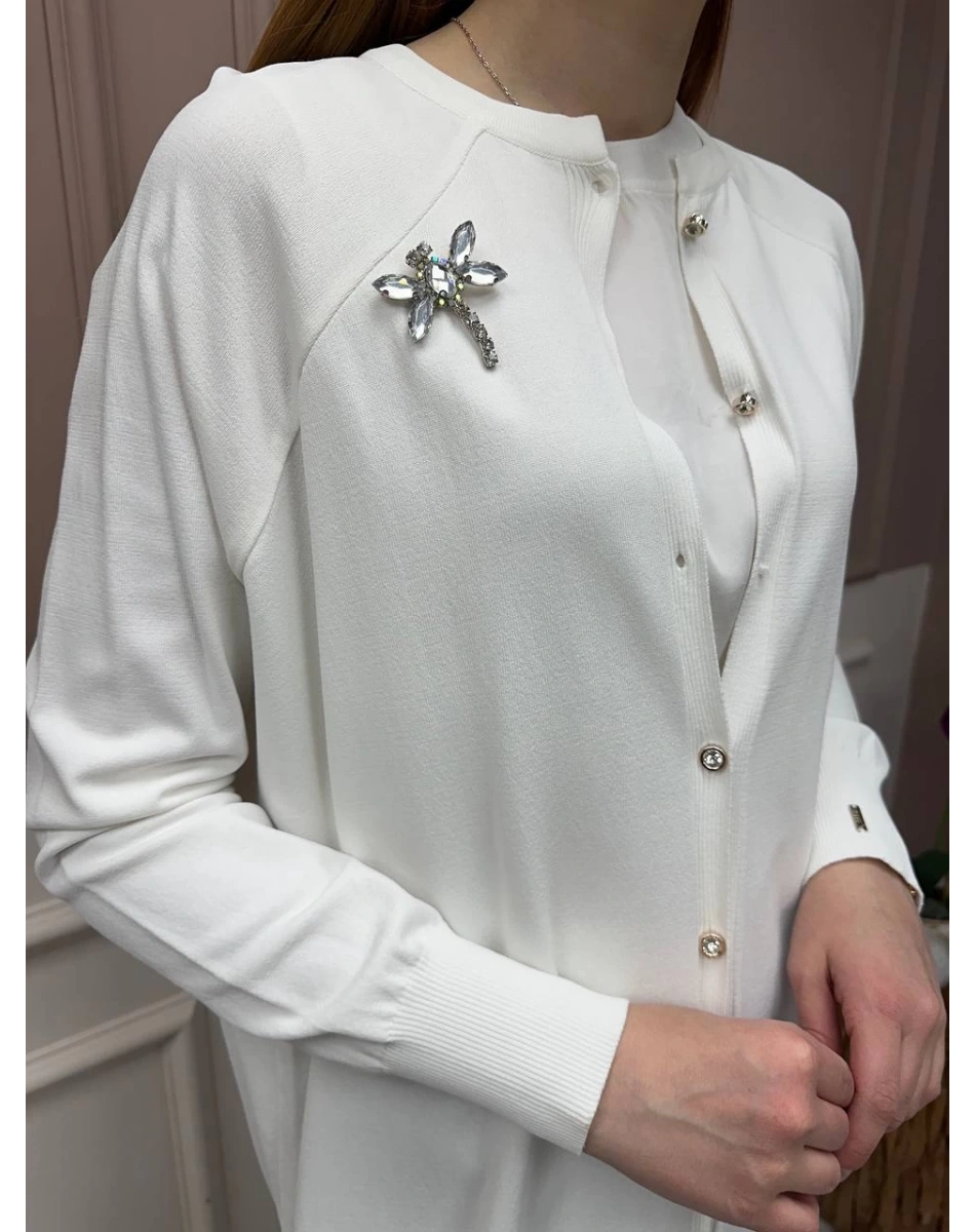 İnvee 6283 Ekru Yusufçuk Hırka