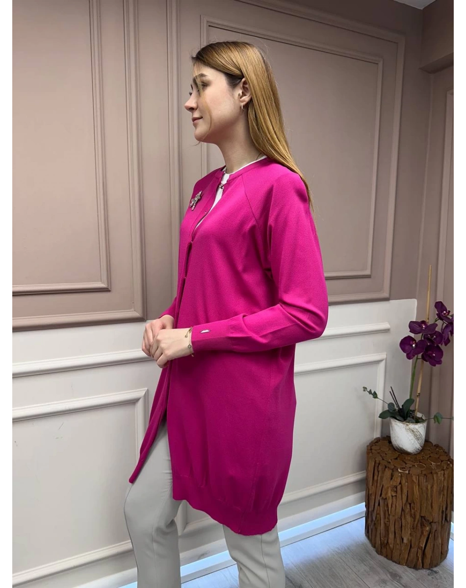 İnvee 6283 Fuşya Yusufçuk Hırka