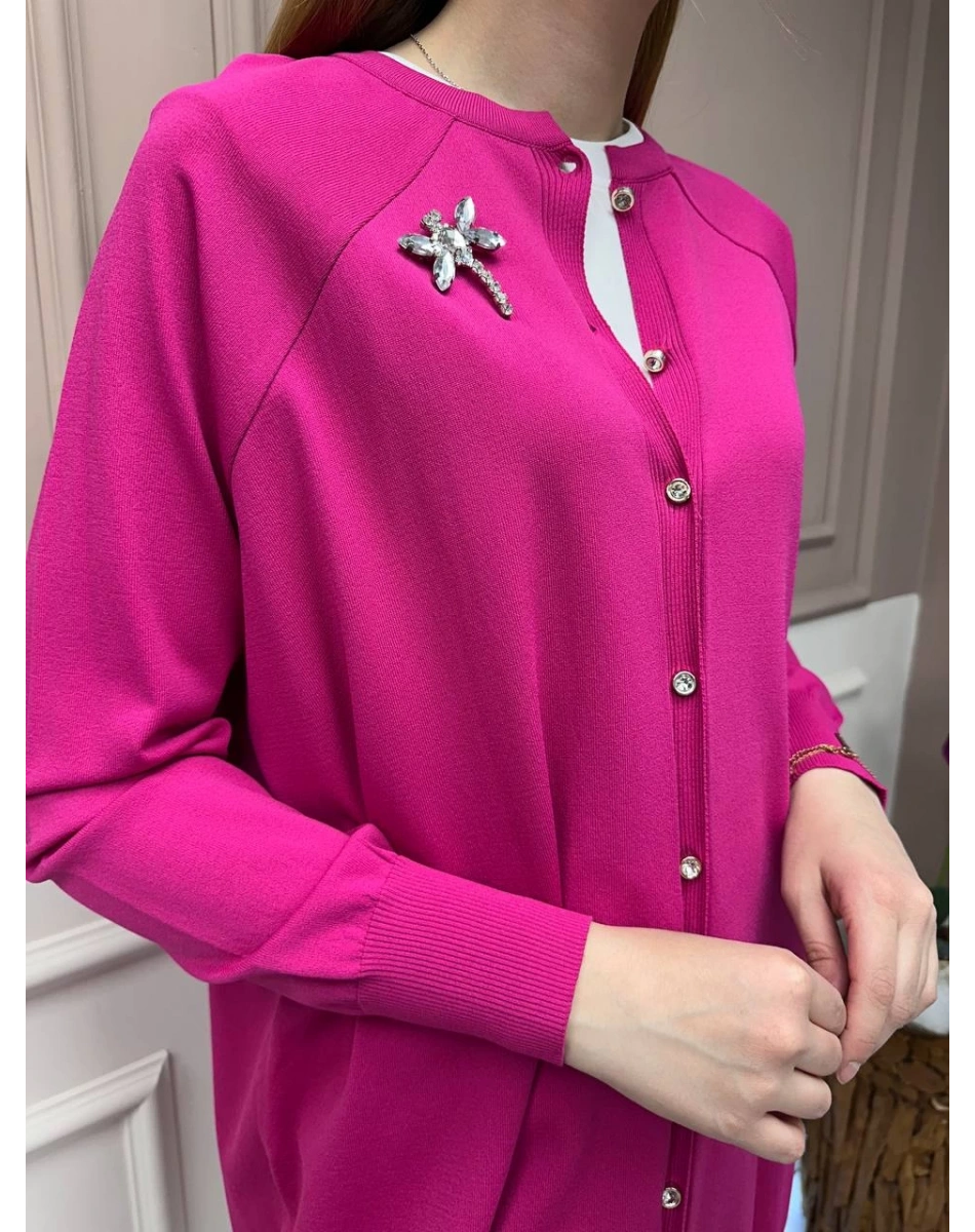 İnvee 6283 Fuşya Yusufçuk Hırka