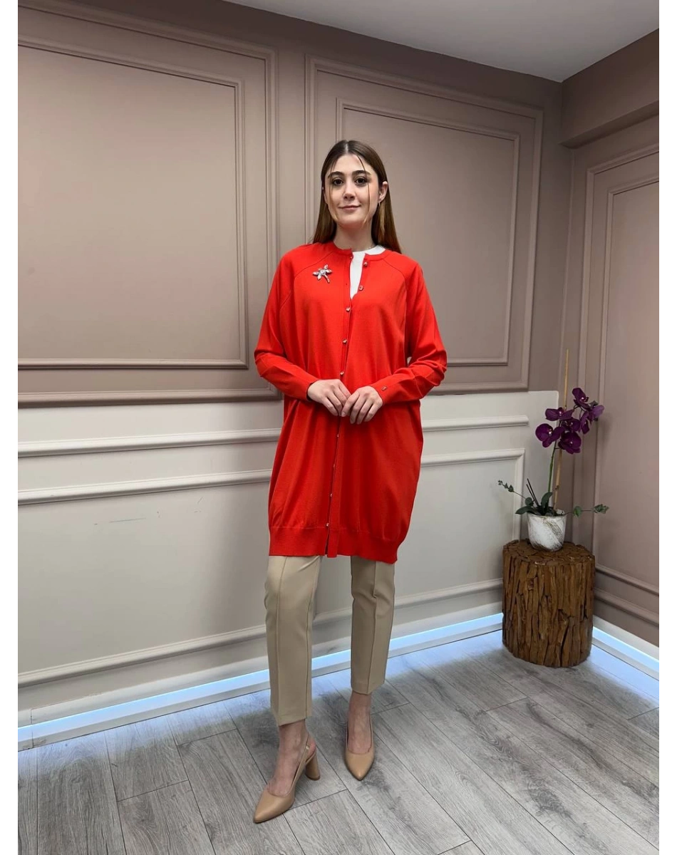 İnvee 6283 Oranj Yusufçuk Hırka