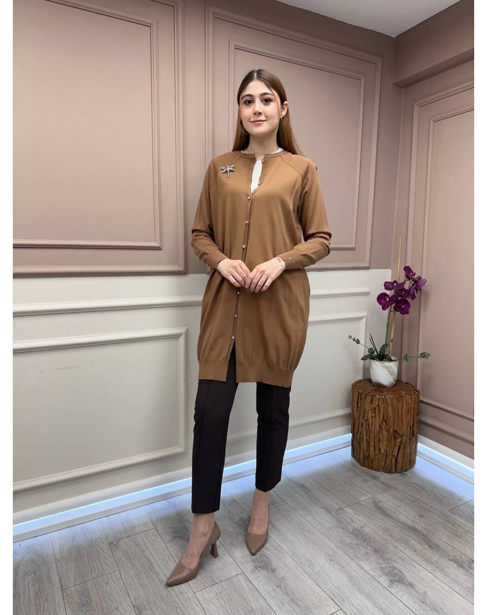 İnvee 6283 Toprak Yusufçuk Hırka