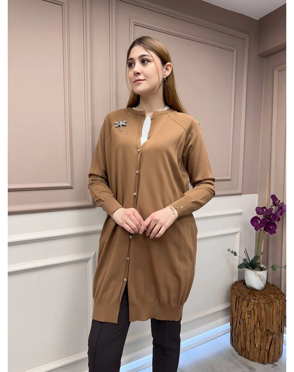 İnvee 6283 Toprak Yusufçuk Hırka