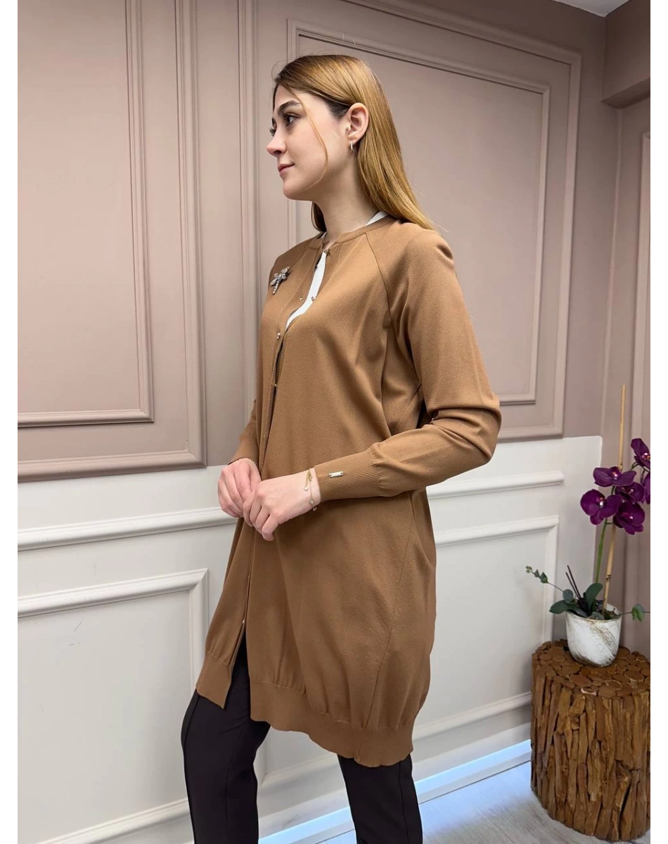 İnvee 6283 Toprak Yusufçuk Hırka