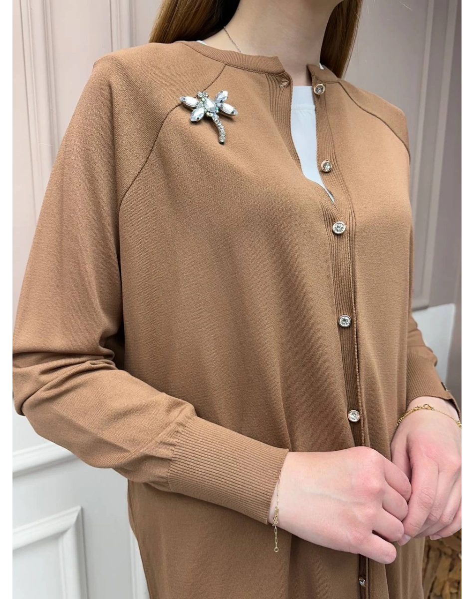 İnvee 6283 Toprak Yusufçuk Hırka