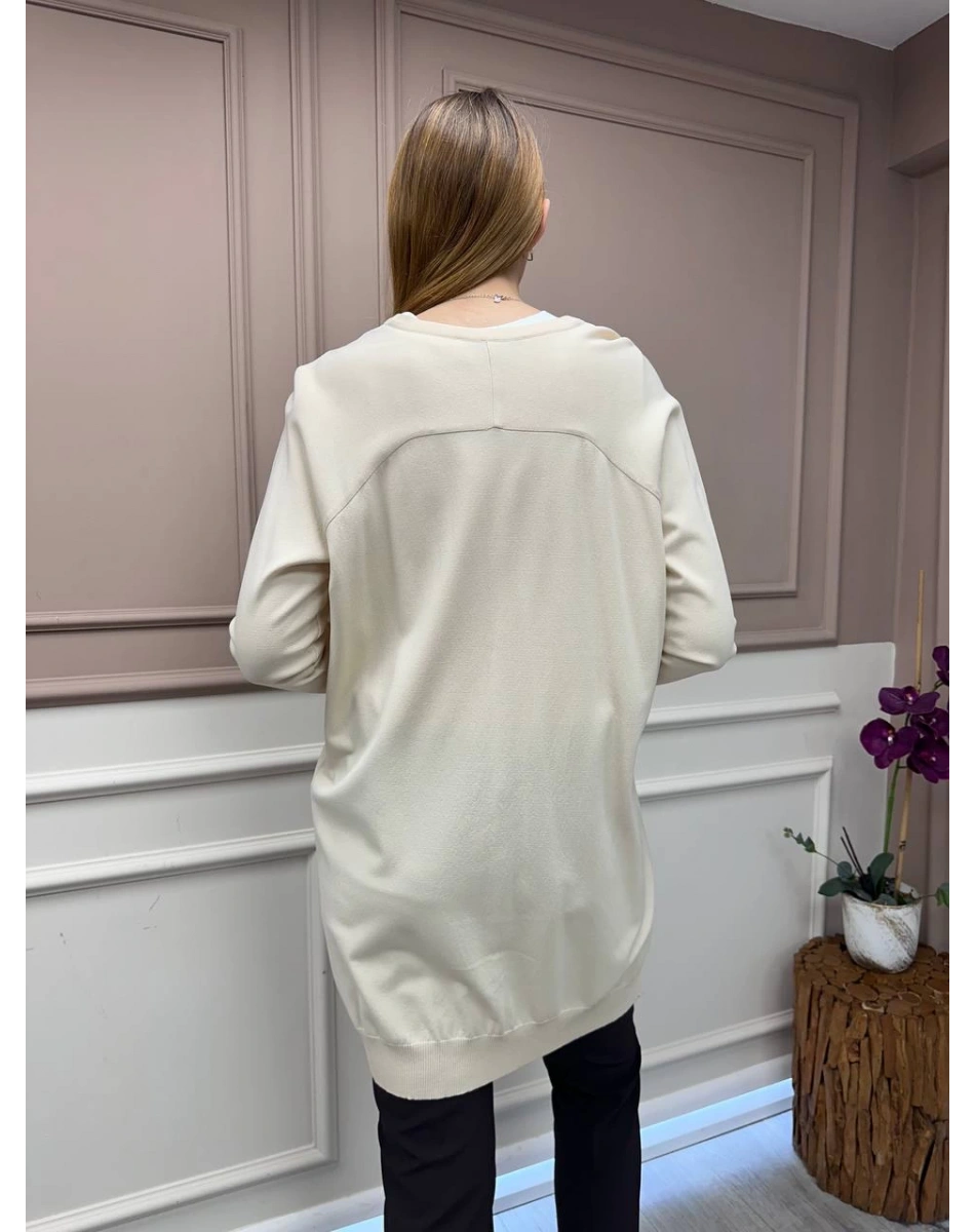 İnvee 6283 Vanilya Yusufçuk Hırka