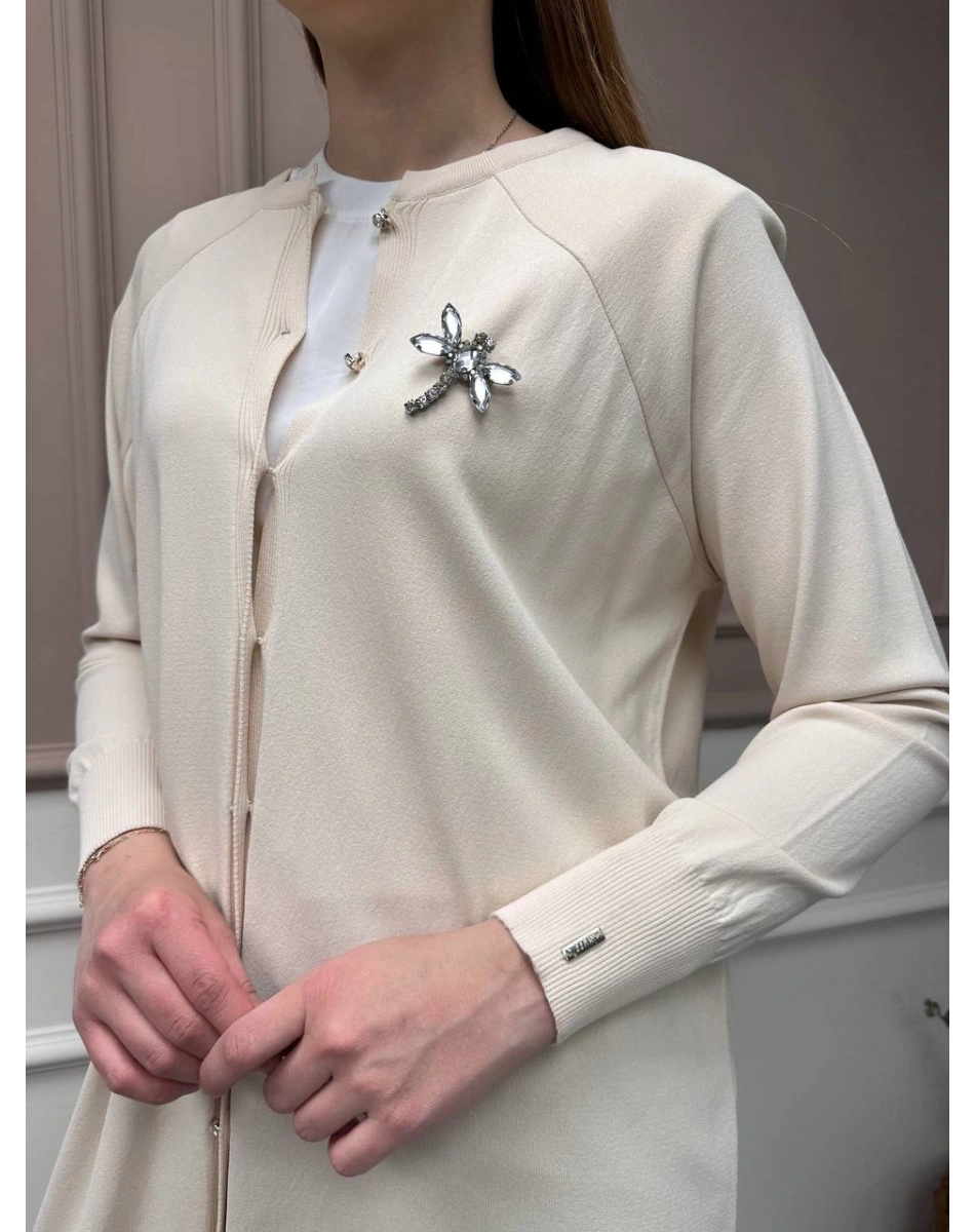 İnvee 6283 Vanilya Yusufçuk Hırka