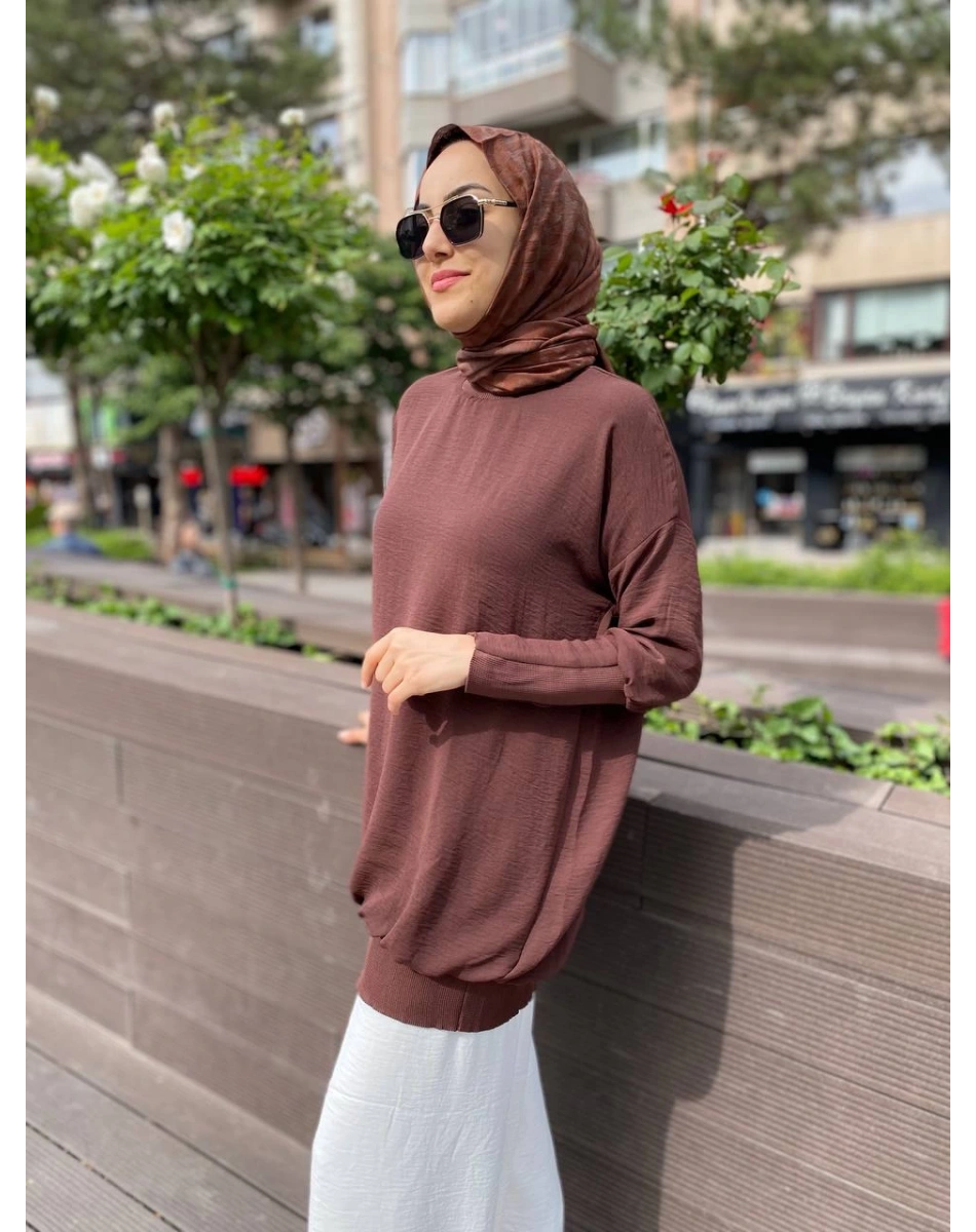İnvee 6419 Kahve Caz Tunik