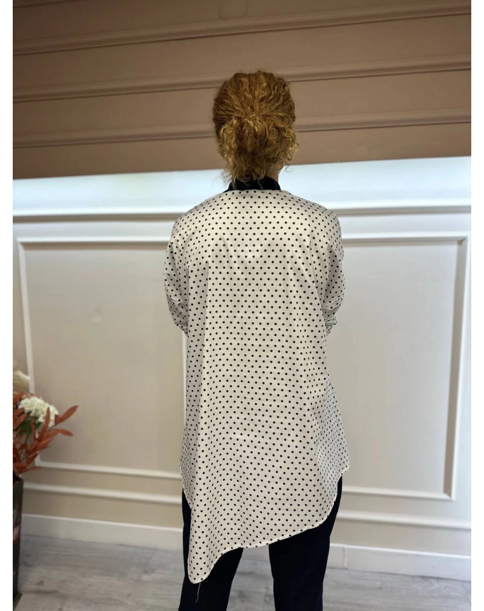 İnvee 6452 Lacivert Desenli Tunik