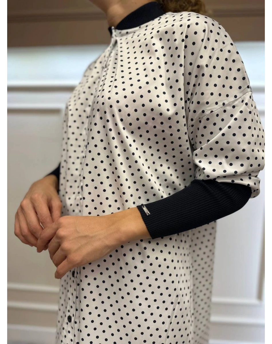 İnvee 6452 Lacivert Desenli Tunik