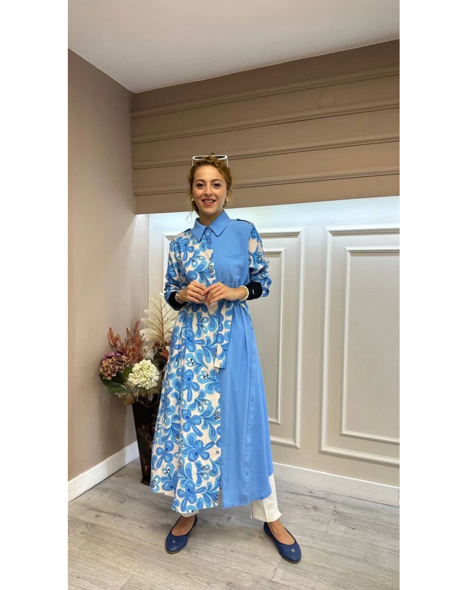 İnvee 6636 Turkuaz Gömlek Kap