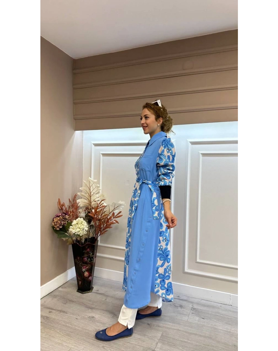 İnvee 6636 Turkuaz Gömlek Kap