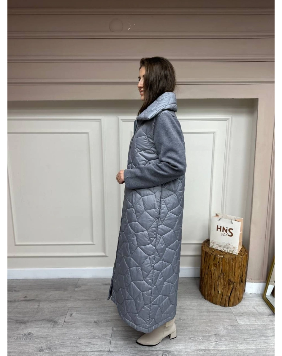 İnvee 6682 Gri Kol ve Omuz Trikolu Mont