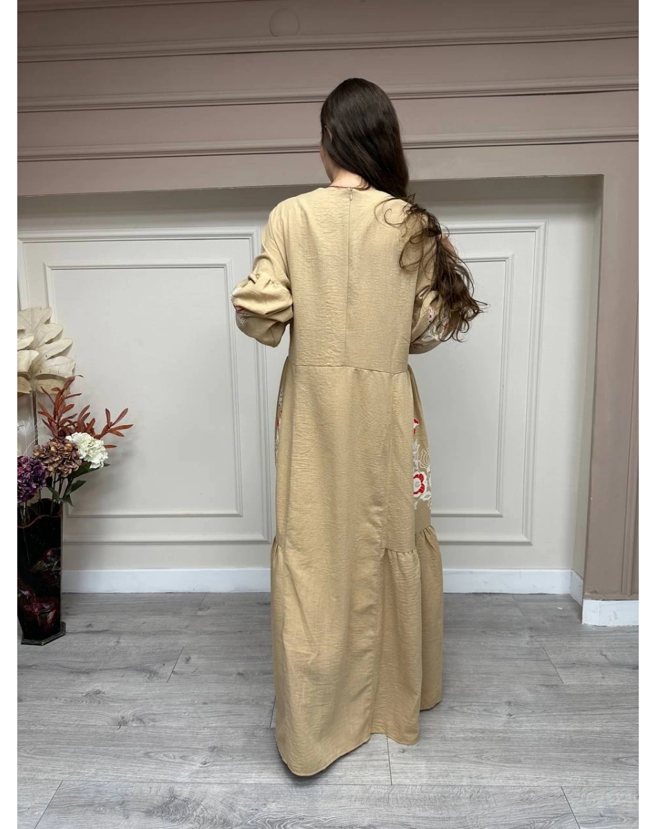 İnvee 6784 Camel Elbise