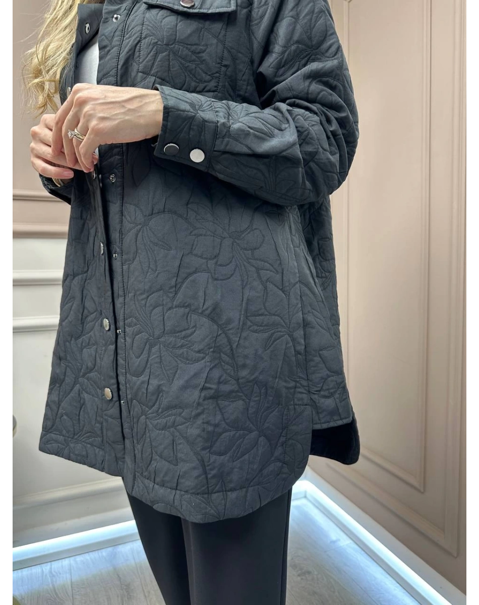 İnvee 6827 Siyah Kapitone Ceket