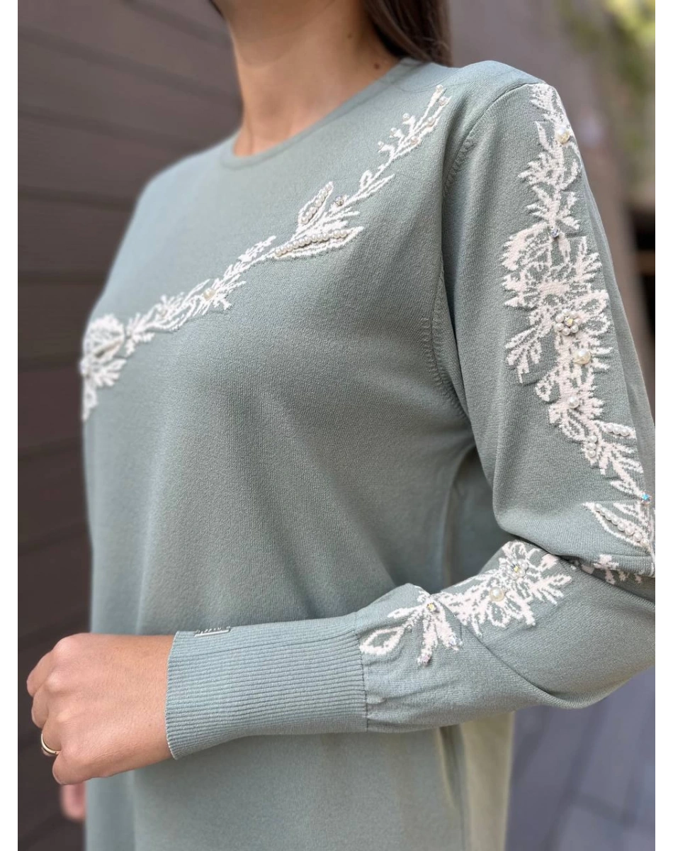 İnvee 6849 Küfrengi Güldalı Triko Tunik