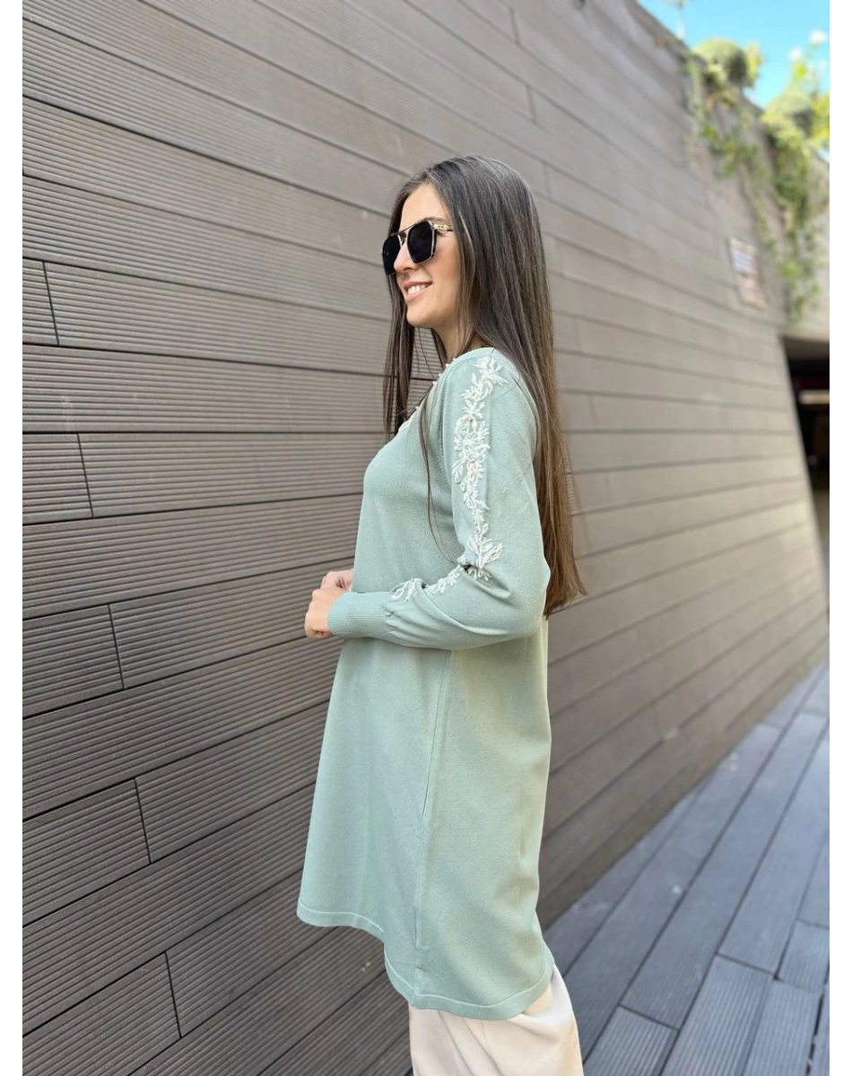 İnvee 6849 Küfrengi Güldalı Triko Tunik