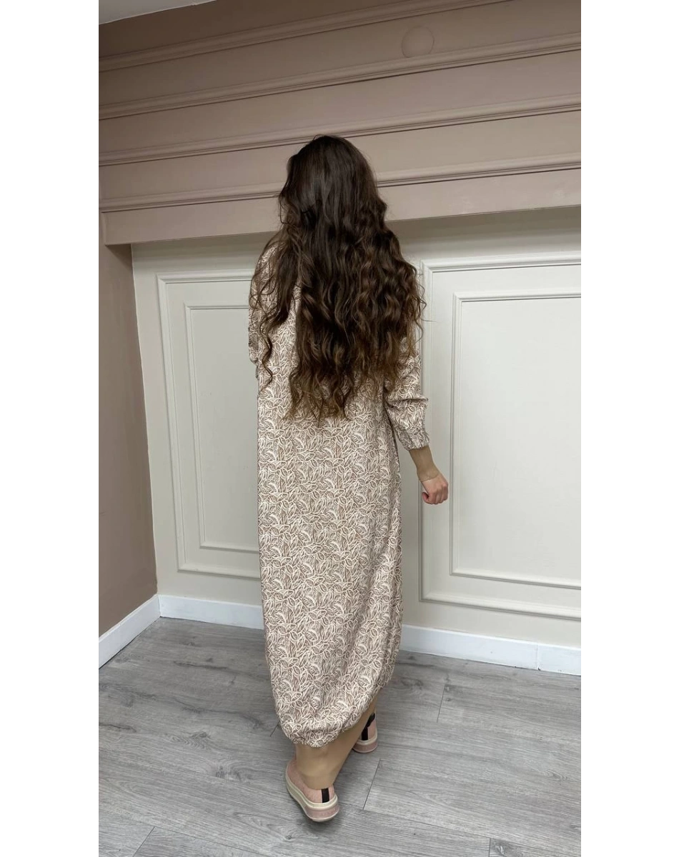 İnvee 6892 Bej Elbise