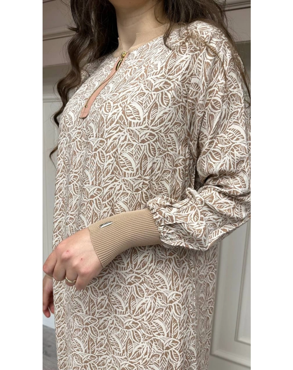 İnvee 6892 Bej Elbise