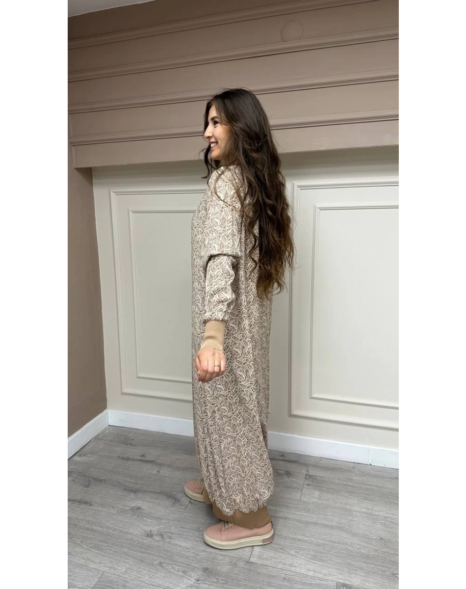 İnvee 6892 Bej Elbise