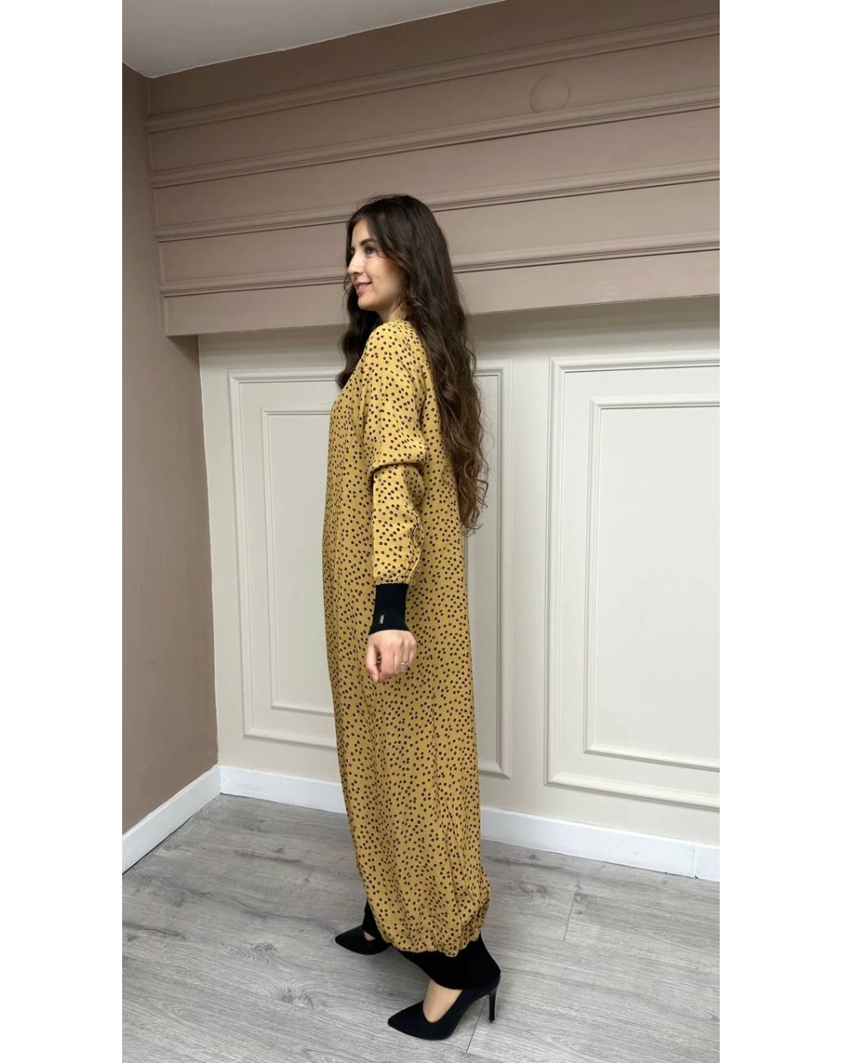 İnvee 6892 Camel Elbise