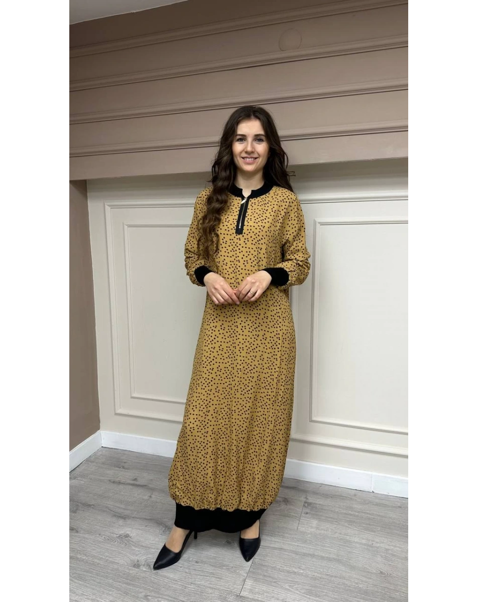 İnvee 6892 Camel Elbise