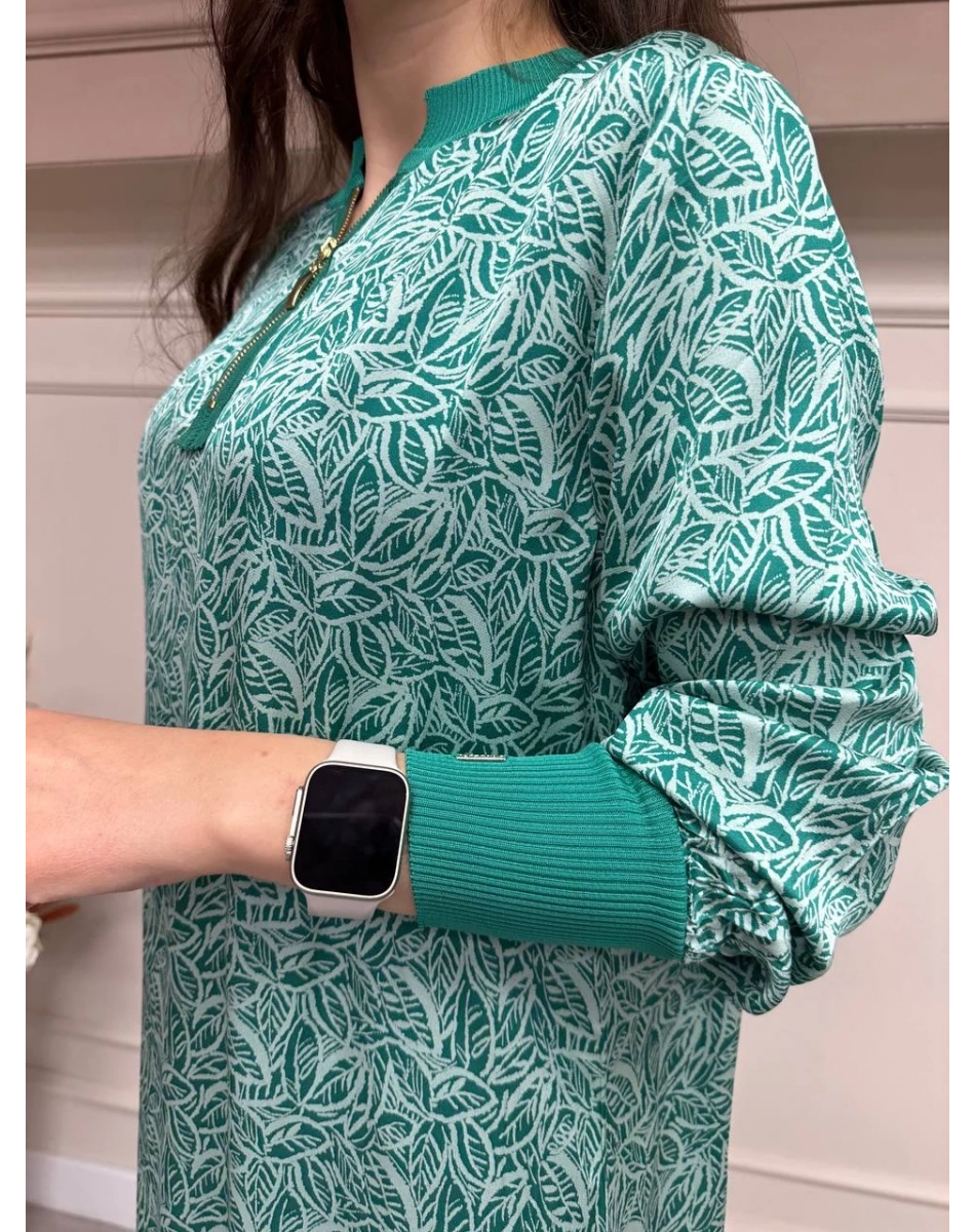 İnvee 6892 Yeşil Elbise