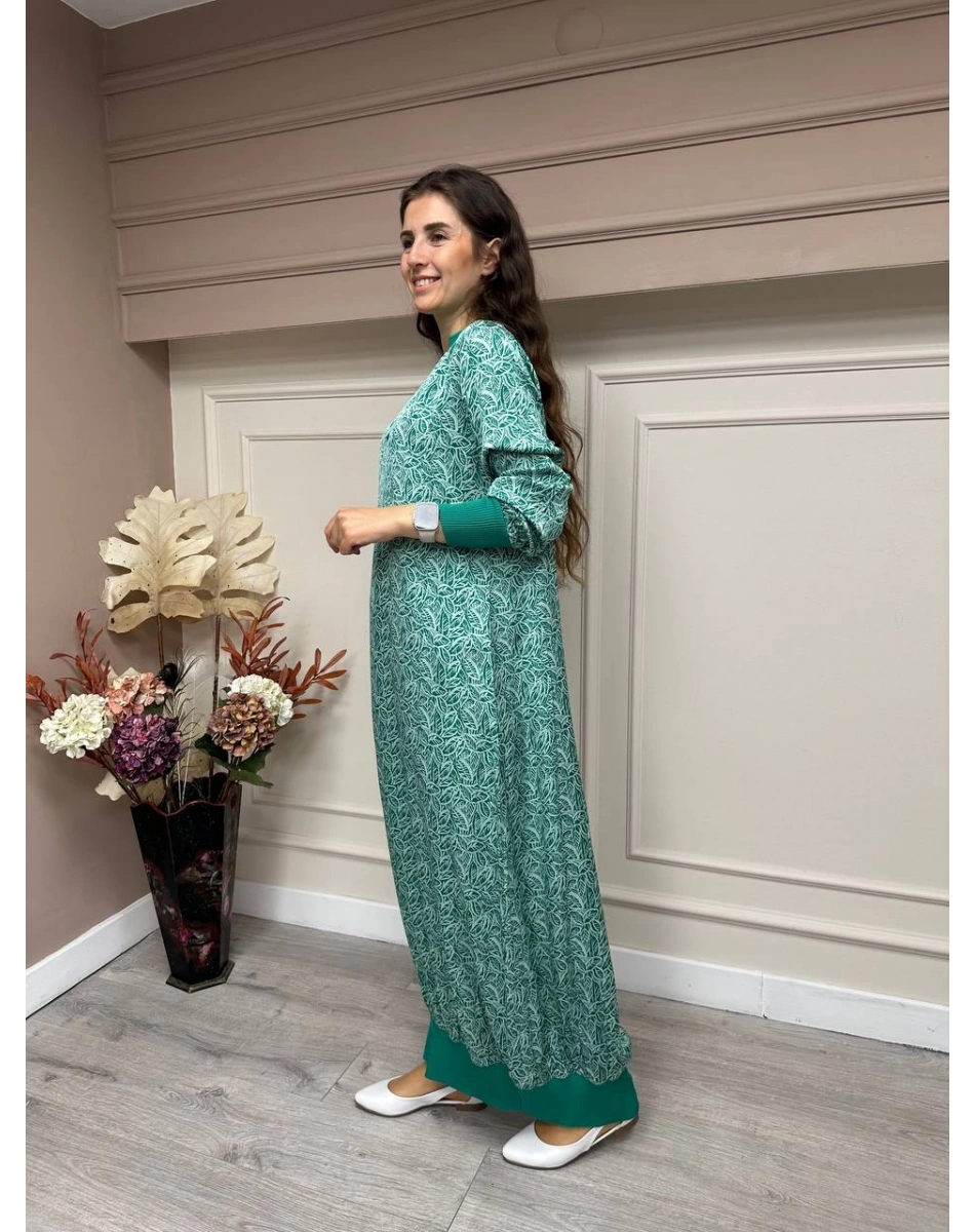 İnvee 6892 Yeşil Elbise