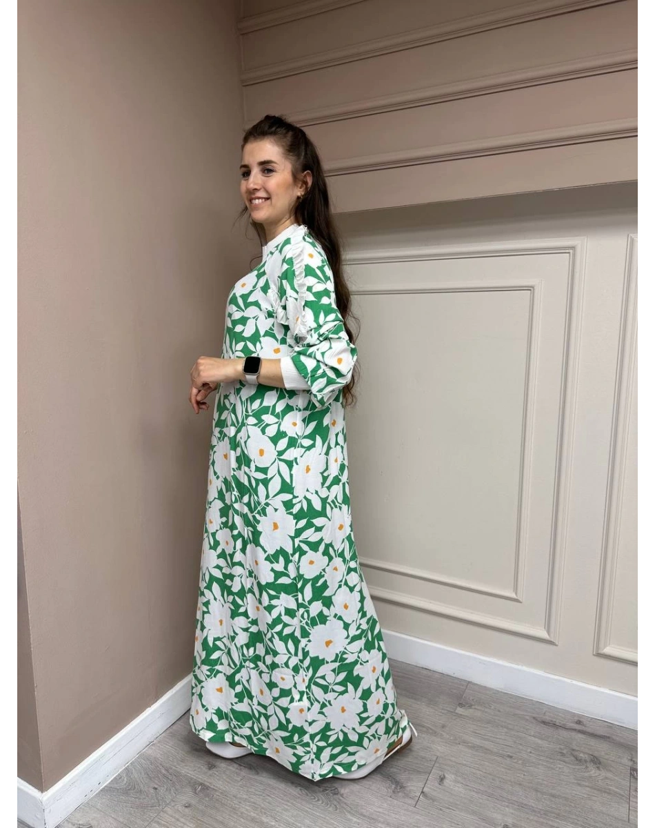 İnvee 6894 Benetton Desenli Elbise