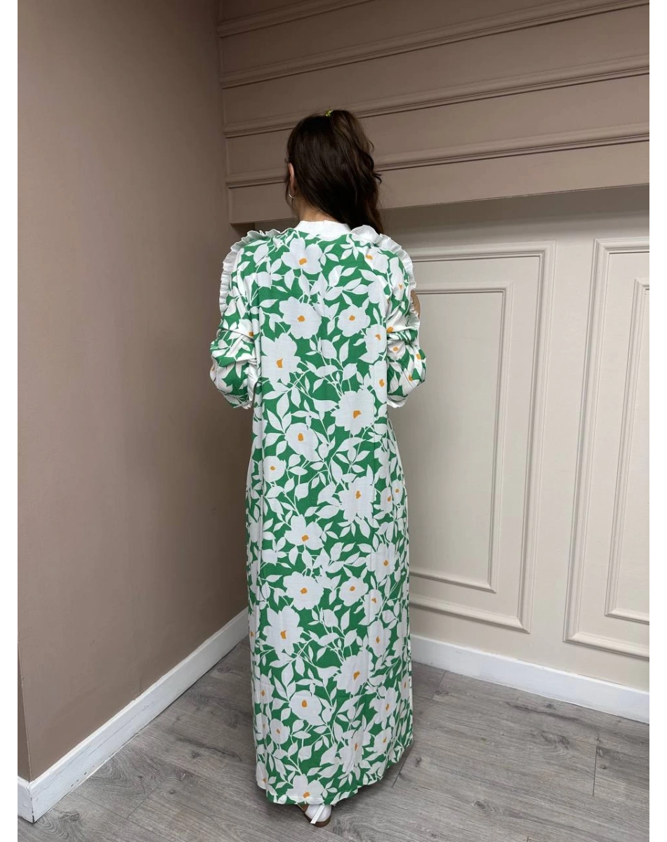 İnvee 6894 Benetton Desenli Elbise