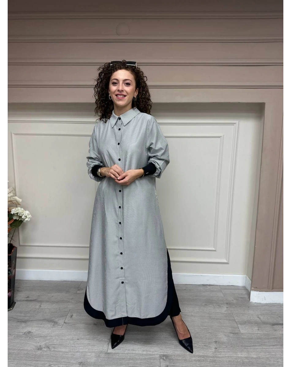 İnvee 6895 Ekru Çizgili Kap