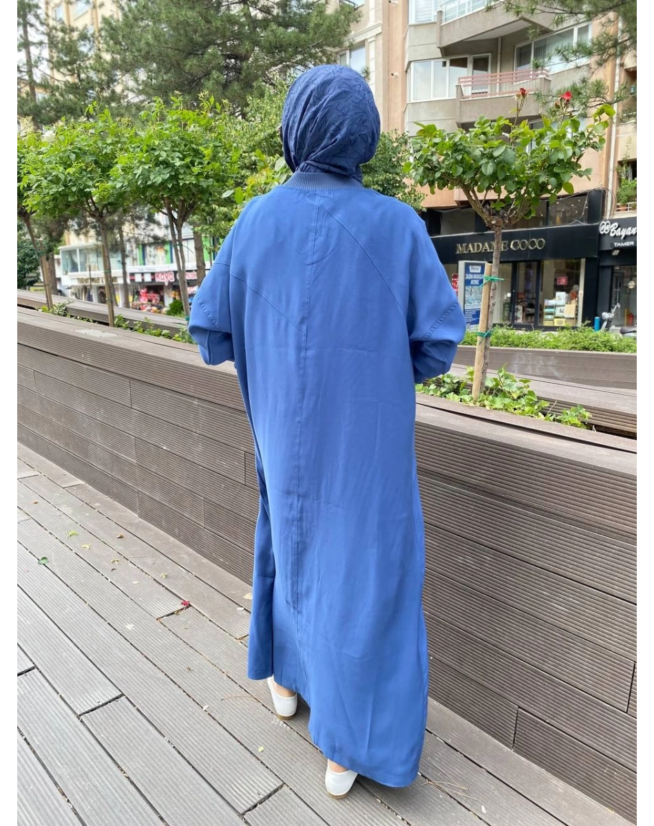 İnvee 6897 İndigo Düğmeli Kap