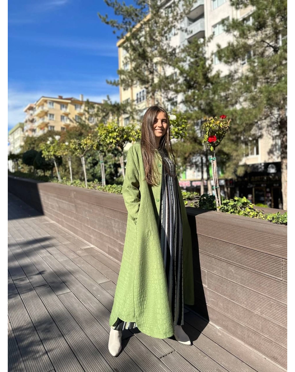 İnvee 6914 Haki Kapitone Kap