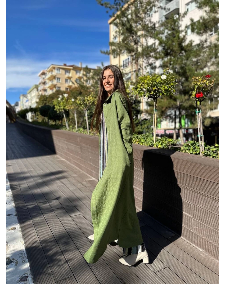 İnvee 6914 Haki Kapitone Kap