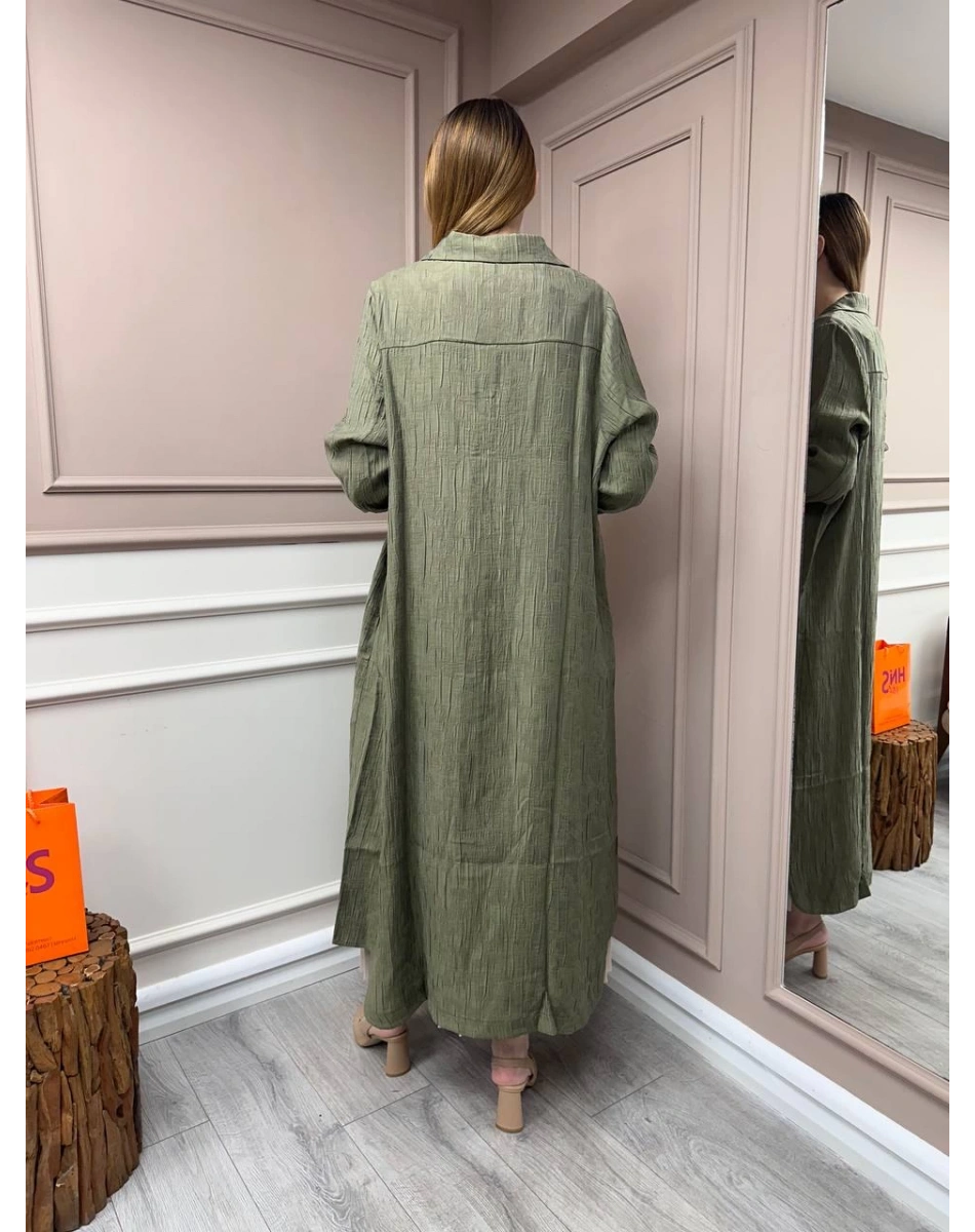 İnvee 6981 Haki Çıtçıtlı Kap