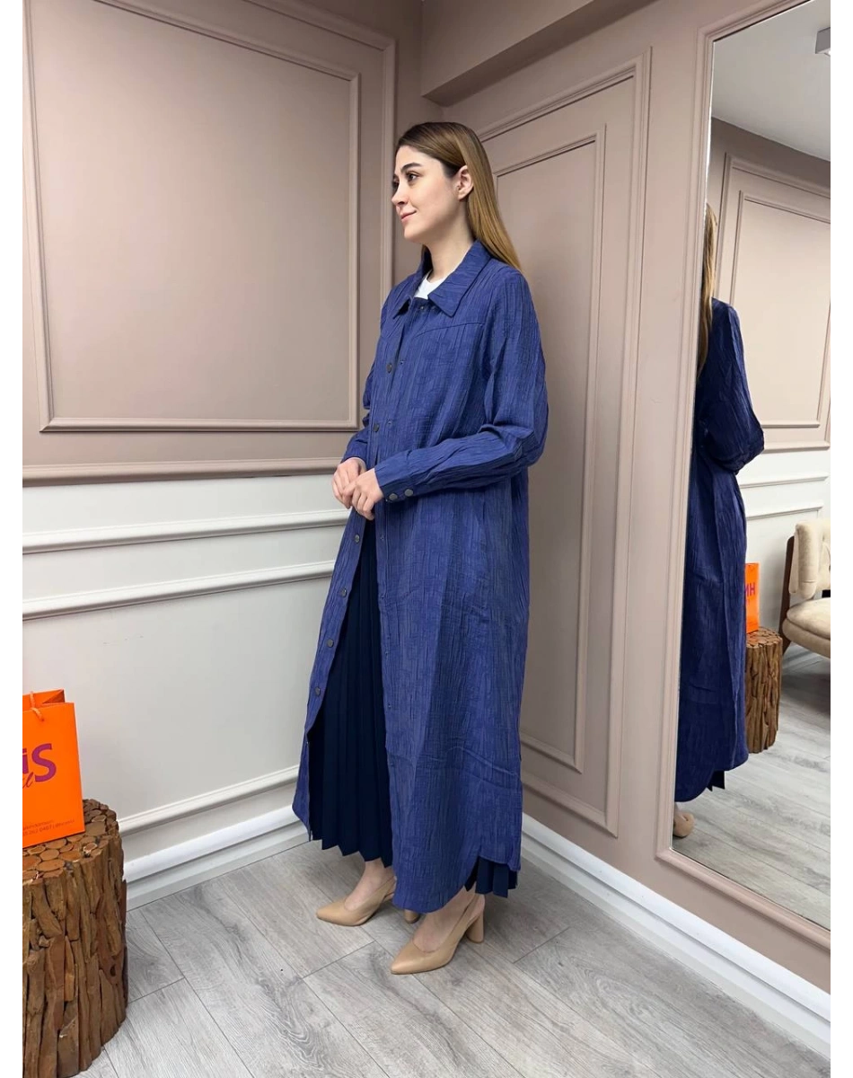 İnvee 6981 İndigo Çıtçıtlı Kap