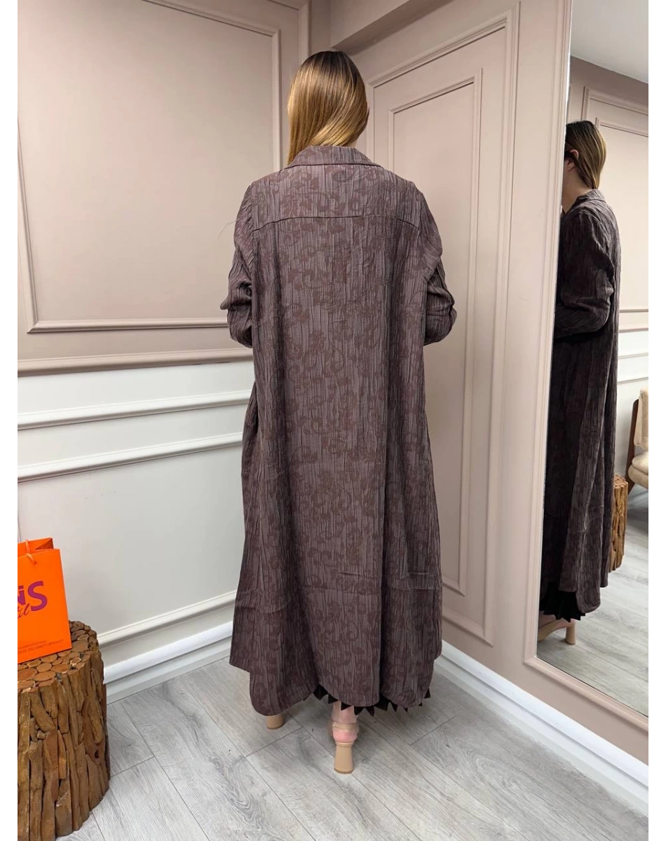 İnvee 6981 Kahve Çıtçıtlı Kap