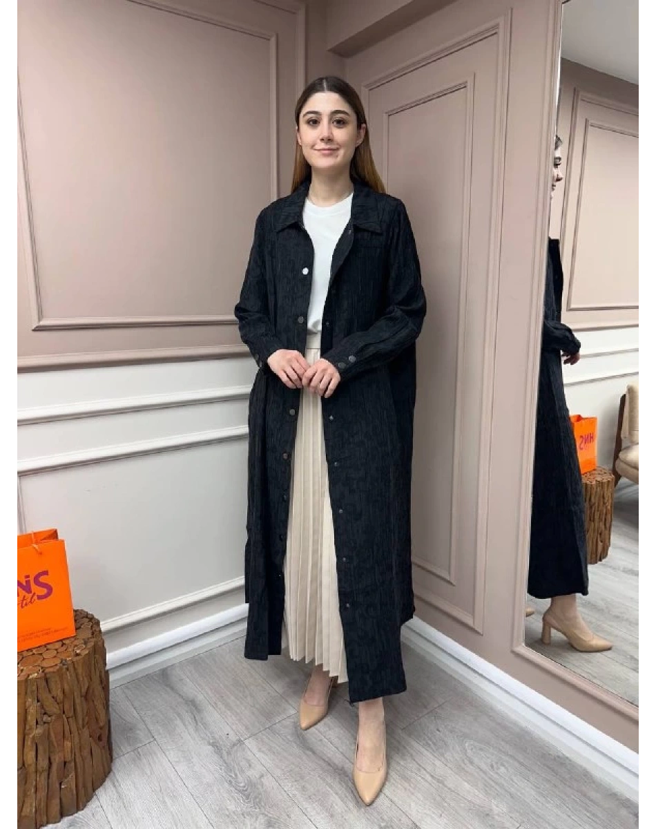 İnvee 6981 Siyah Çıtçıtlı Kap