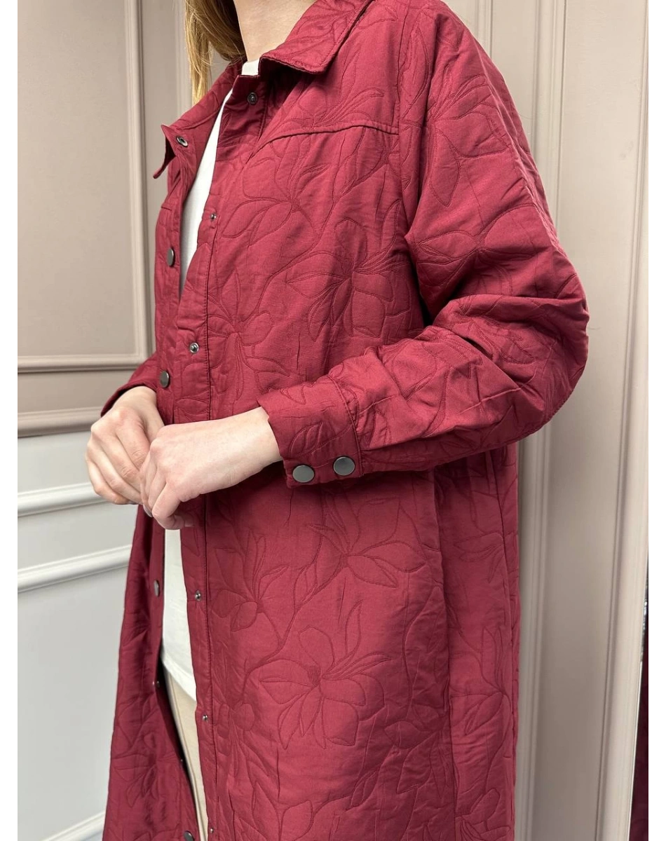 İnvee 7039 Bordo Çıtçıtlı Kap