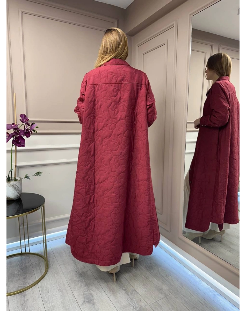 İnvee 7039 Bordo Çıtçıtlı Kap