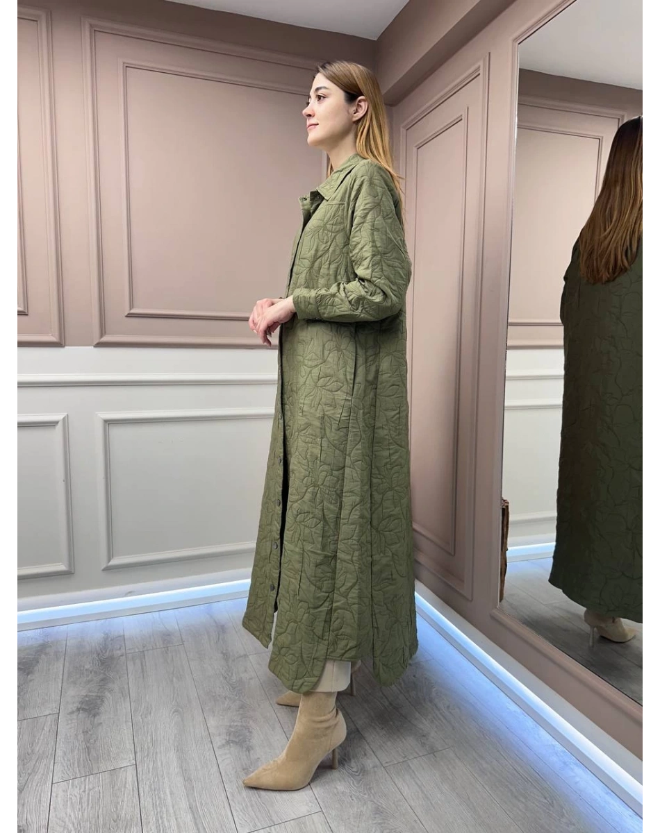 İnvee 7039 Haki Çıtçıtlı Kap