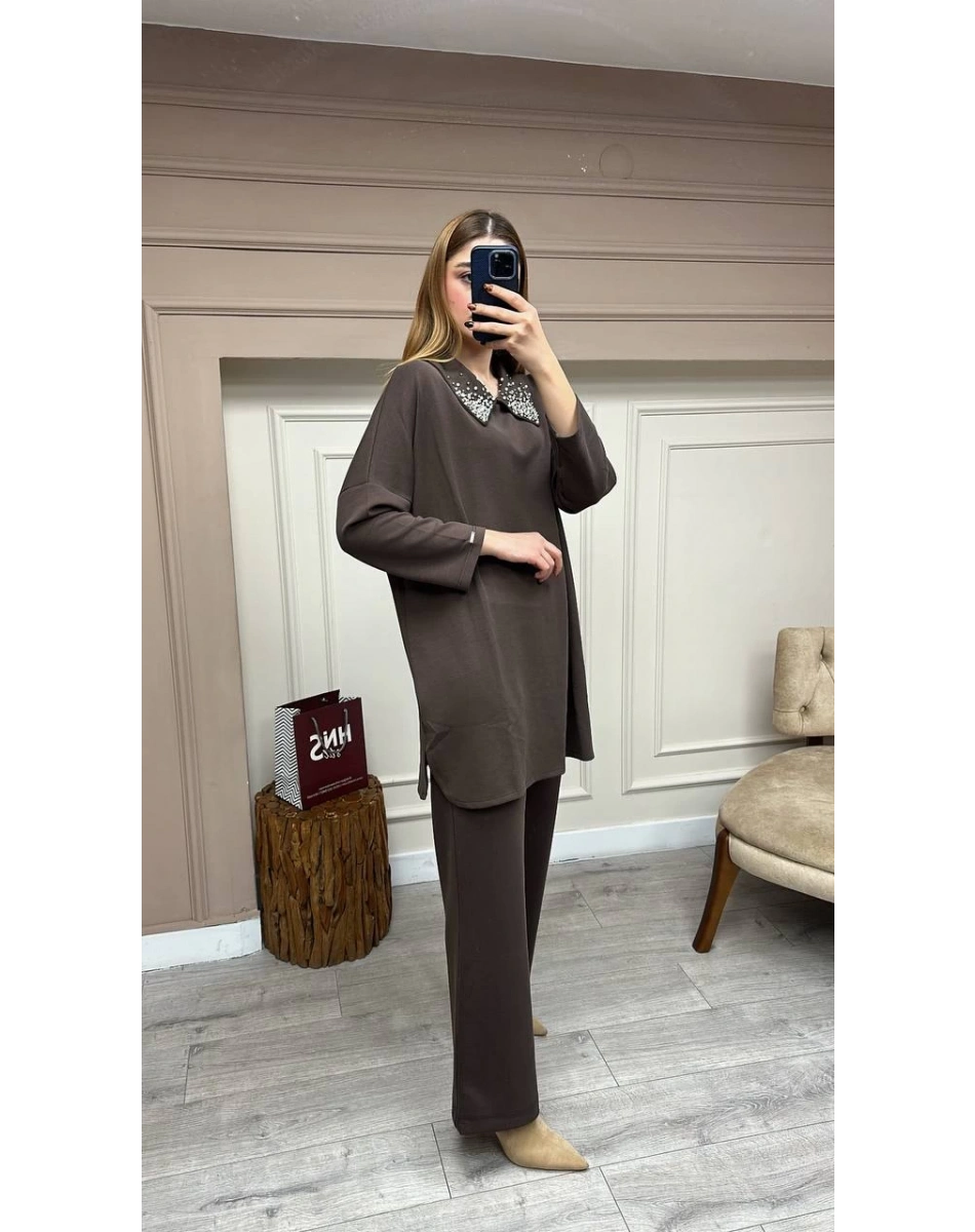 İnvee 7046 Kahve İkili Takım