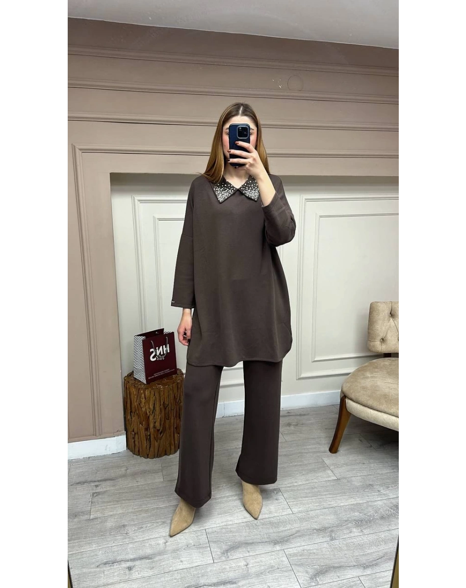 İnvee 7046 Kahve İkili Takım