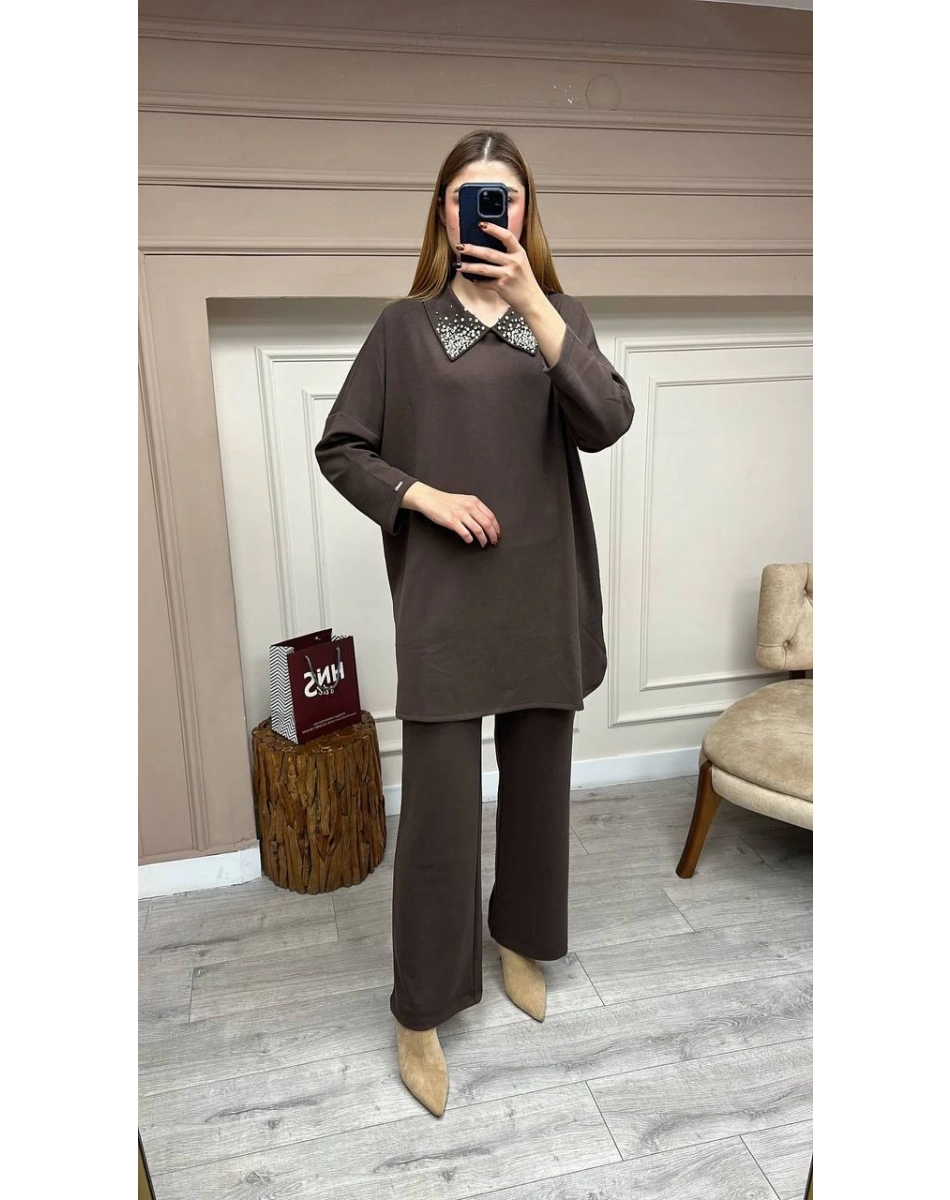 İnvee 7046 Kahve İkili Takım