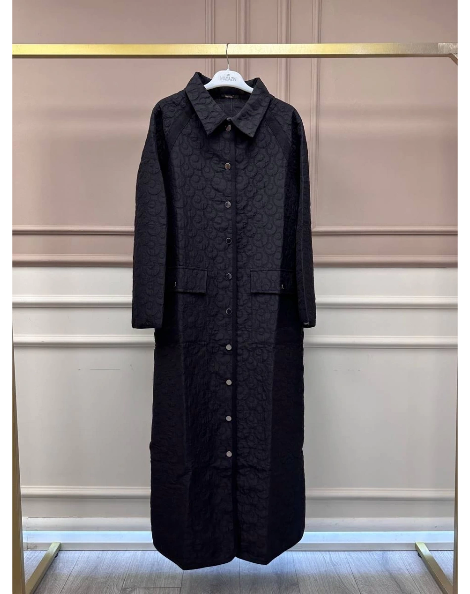 İnvee 7095 Siyah Şerit Detaylı Kap