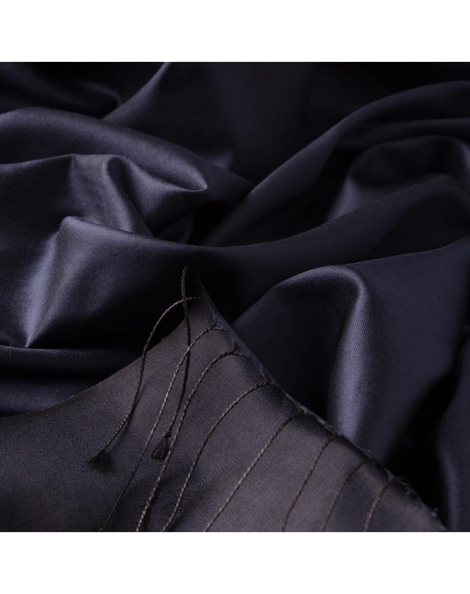 İpekevi 00927 Lacivert Çift Taraflı İpek Şal