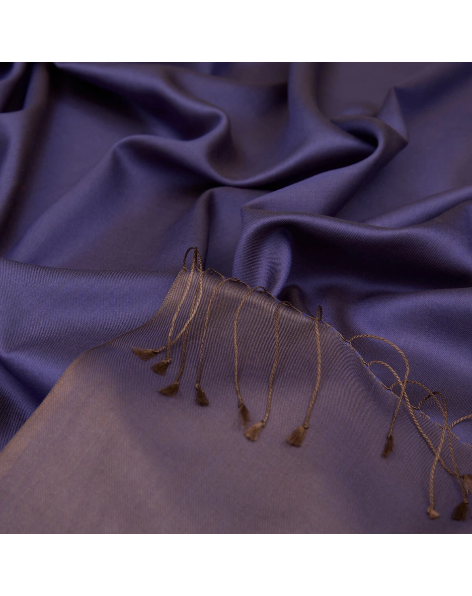 İpekevi 00927 Violet Çift Taraflı İpek Şal