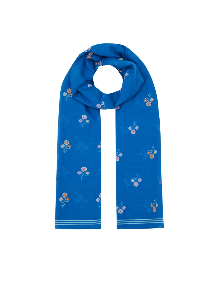 İpekevi 01348 Lacivert Nostaljik Duvar Pamuk Şal