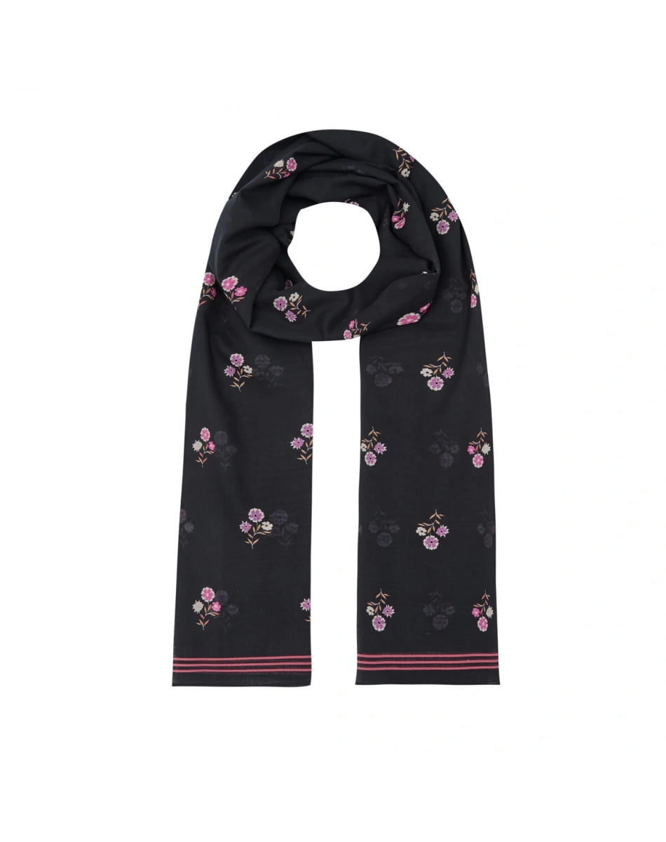 İpekevi 01348 Siyah Nostaljik Duvar Pamuk Şal