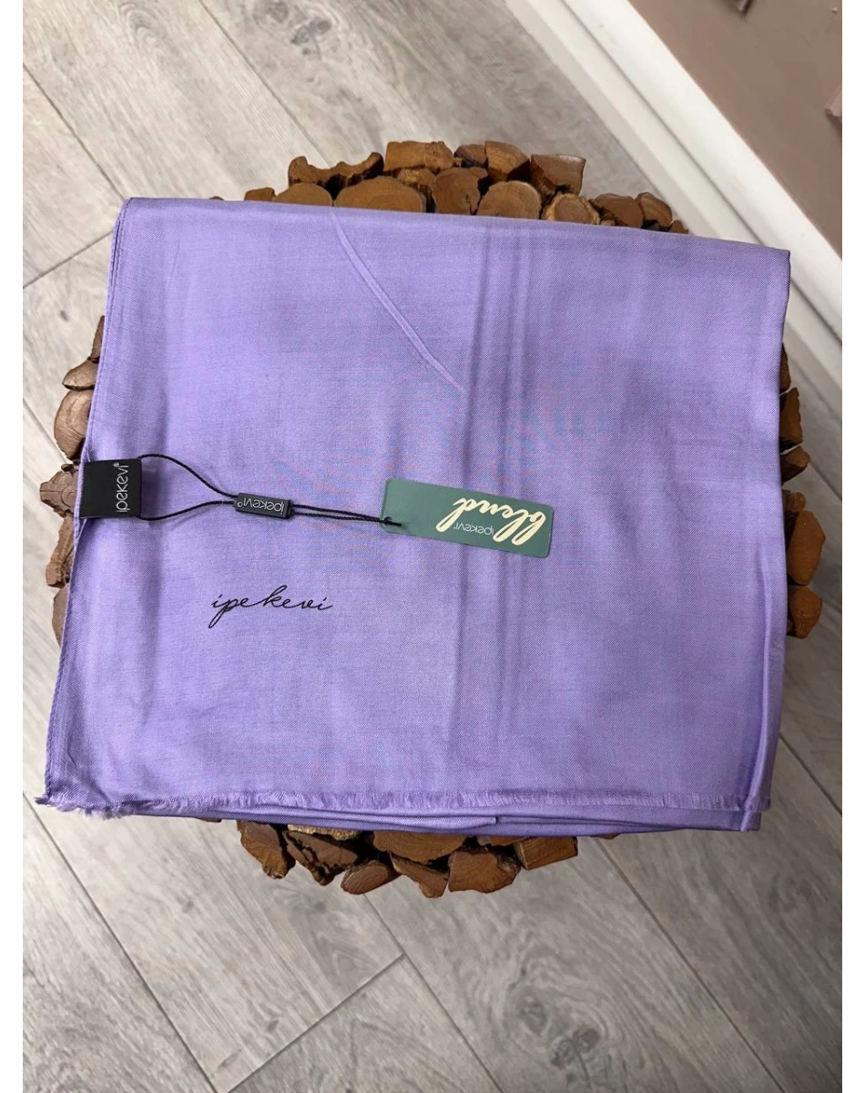 İpekevi 04347 Lila Düz Şal