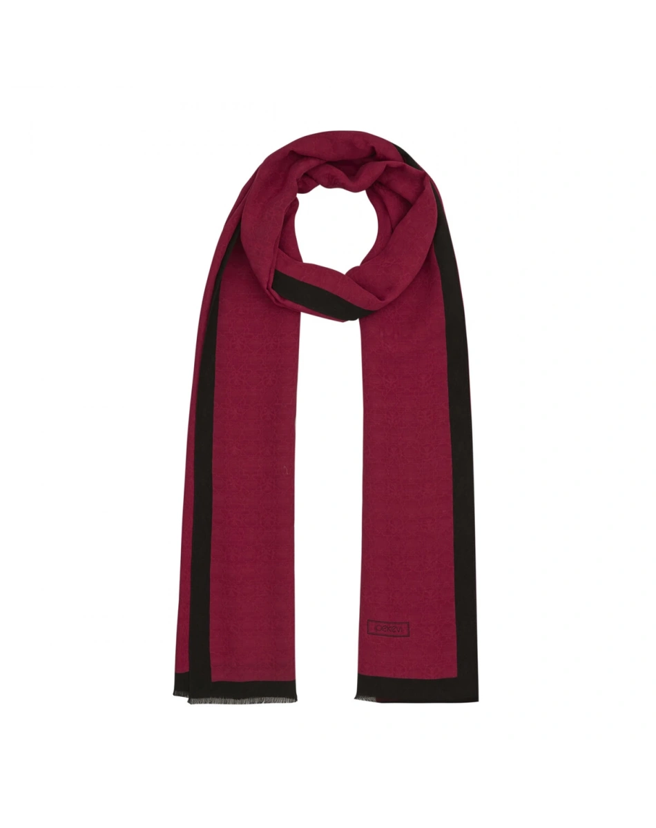İpekevi 04356 Bordo Dört Mevsim Monogram Şal